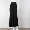 S Max Mara Black Bias Cut Maxi Skirt