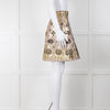 Temperley Gold Pink Brocade Mini Skirt