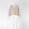 Ba&sh Oatmeal Mohair Cable Knit Cardigan