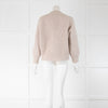 Ba&sh Oatmeal Mohair Cable Knit Cardigan