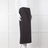 Alexander McQueen Grey Wool With Pink Stripes Long  Skirt