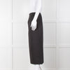 Alexander McQueen Grey Wool With Pink Stripes Long  Skirt