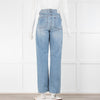 Iro Pale Wash Jeans With Rip Knee