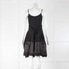 Marithe & Francois Girbaud Black Strappy Dress With Star Hem