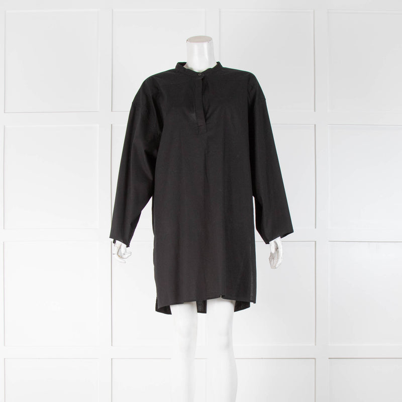 The Row Black Cotton Longline Tunic