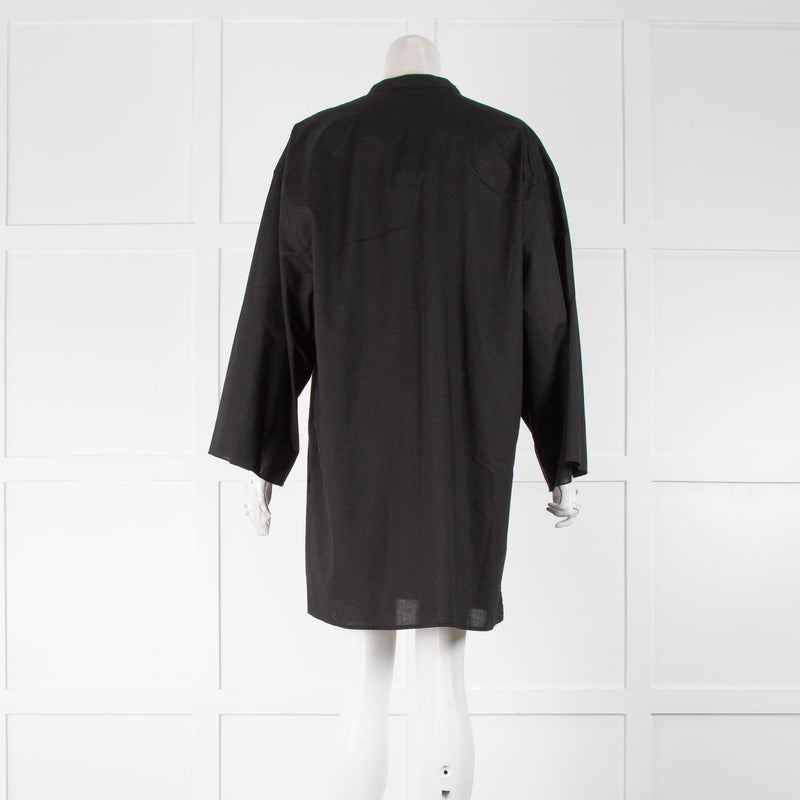 The Row Black Cotton Longline Tunic