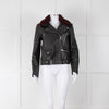 Each Other Leather Jacket with Detachable Fur Collar