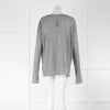 The Row Grey Melange Cashmere Top