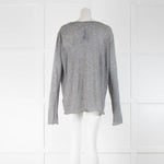 The Row Grey Melange Cashmere Top