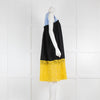 Sportmax Code Blue Black Yellow Lace Detail Sleeveless Dress