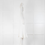 Diane Von Furstenberg White Knit Sleeveless Midi Dress