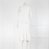 Diane Von Furstenberg White Knit Sleeveless Midi Dress