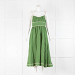 Zimmermann Green Linen Alight Picnic Dress