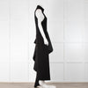 Solace London Black Stretch Long High Neck Sleeveless Dress