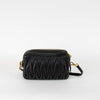 Miu Miu Small Black Matelasse Leather Crossbody Bag