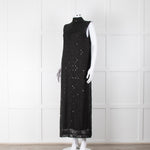 Bitte Kai Rand Black Sequin Sleeveless Maxi Dress