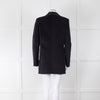 Iris & Ink Navy Micro Cord Tuxedo Style Jacket