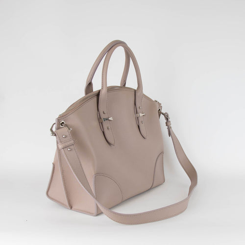 Alexander McQueen Taupe Legend Grained Leather Bag
