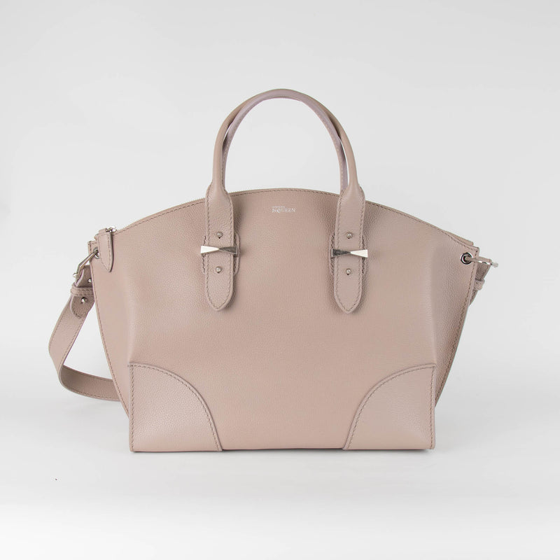 Alexander McQueen Taupe Legend Grained Leather Bag