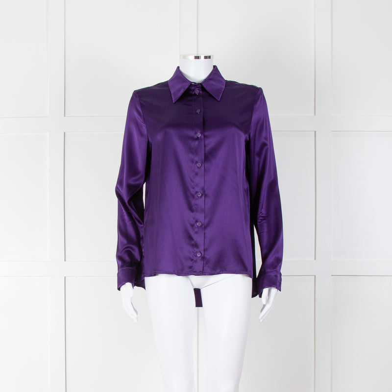 Riani Purple Silk Shirt