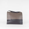 Celine Taupe Navy Tri-Colour Leather Shoulder Bag