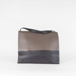 Celine Taupe Navy Tri-Colour Leather Shoulder Bag