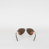 Victoria Beckham Black Mirrored Aviator Sunglasses