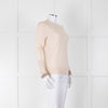 Victoria Beckham Beige Wool Jumper with Monogram