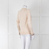 Victoria Beckham Beige Wool Jumper with Monogram