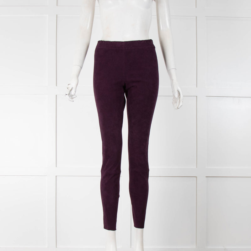 Stouls Purple Suede Leggings