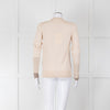 Victoria Beckham Beige Wool Jumper with Monogram