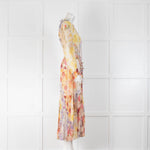 Zimmermann Yellow Red Wonderland Long Sleeve Midi Dress