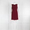 Sandro Burgundy Sleeveless Shift Dress