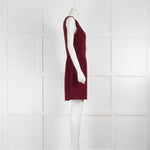 Sandro Burgundy Sleeveless Shift Dress