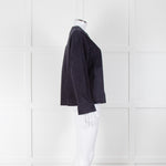 Weekend Max Mara Navy Blue Suede Jacket