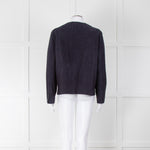 Weekend Max Mara Navy Blue Suede Jacket