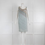 Missoni Pale Green Strappy Metallic Dress