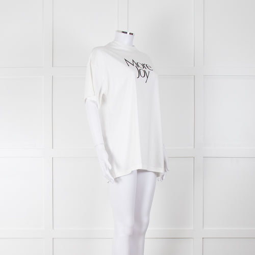 Christopher Kane White 'More Joy' T-Shirt