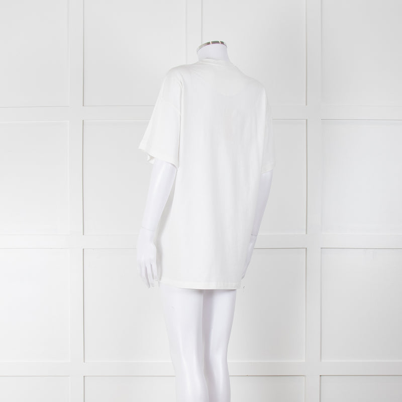 Christopher Kane White 'More Joy' T-Shirt