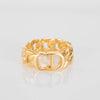 Dior Gold Tone CD Logo Ring