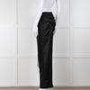 Alexander McQueen Black Wool Trousers With Fringing