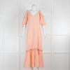 Pitusa Peach Cotton Maxi Dress