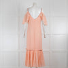 Pitusa Peach Cotton Maxi Dress