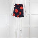 Vivienne Westwood Anglomania Navy & Red Patterned Shorts