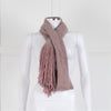 Brora Pink Cashmere Tassell Scarf