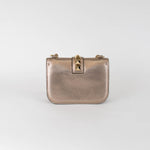 Valentino Garavani Bronze Metallic Glam Lock Crossbody Bag