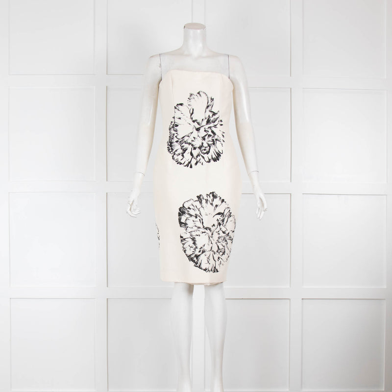 Giambattisa Valli Strapless Cream Dress