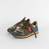 Valentino Garavani Multi Camouflage Suede And Leather Rockrunner Trainers