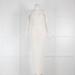 Khaite Cream Knitted Sleeveless Long Dress