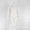 Isabel Marant Etoile White Pintuck Blouse